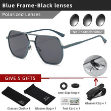 Load image into Gallery viewer, CLLOIO New Fashion Aluminum Photochromic Sunglasses Men Polarized Sun Glasses Chameleon Anti-glare Driving Oculos de sol
