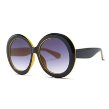 Load image into Gallery viewer, Oversized Unisex Round Sunglasses Women Fashion Retro Driving Eye Wear Luxury Men Brand Designer Green Black UV400 Oculos
