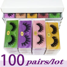 Load image into Gallery viewer, Lashes Bulk  10/20/30/50/100 Pairs 3d Mink Lashes Natural False Eyelashes Thick Fake Eyelashes Makeup Fluffy False Lash
