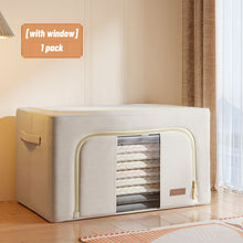 Load image into Gallery viewer, Joybos Fabric Foldable Storage Organizer Large Capacity Home Storage Box for Clothes Quilt Blanket Wardrobe Clothing Organizer
