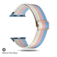 Load image into Gallery viewer, Nylon Strap for Apple watch band 44mm 40mm 38mm 42mm ultra 49mm SOLO LOOP bracelet correa iwatch series 7 SE 6 5 4 8 45mm 41mm
