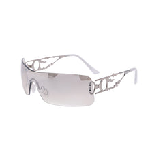 Load image into Gallery viewer, New Punk One Piece Sunglasses Women 2000&#39;S Brand Designer Sun Glasses Y2k Wrap Around Sunshade Eyeglasses Eyewear Goggles
