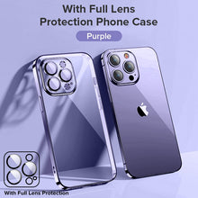 Load image into Gallery viewer, Joyroom Plating Phone Case For iPhone14 13 12 Pro Max Soft TPU Case Lens Protection Cover For iPhone 13 ProMax Shockproof Case
