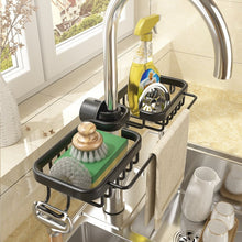 Load image into Gallery viewer, Kitchen Space Aluminum Sink Drain Rack Sponge Storage Faucet Holder Soap Drainer Shelf Basket Organizer Bathroom Accessories
