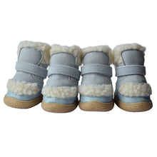 Load image into Gallery viewer, 4 Pcs/Set Pet Winter Autumn High Tops Snow Boots Casual Velvet Warm Slip-Resistant Shoes For Small Medium Dog Boots
