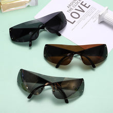 Load image into Gallery viewer, Punk One Piece Sunglasses Goggle Y2k Luxury Brand Wrap Around Sun Glasses 2000&#39;s Shades Eyewear UV400 Female Designer Eyeglasses

