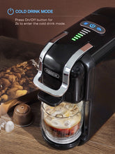 Load image into Gallery viewer, HiBREW Multiple Capsule Coffee Machine, Hot/Cold Dolce Gusto Milk Nespresso Capsule ESE Pod Ground Coffee Cafeteria 19Bar 5 in 1
