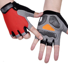 Load image into Gallery viewer, Men Women Gym Gloves Weightlifting Fitness Training Non Slip Palm Protector Breathable Fingerless Bike Bicycle Cycling Gloves
