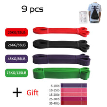 Load image into Gallery viewer, Heavy Duty Latex Resistance Band Exercise Elastic Band For Sport  Strength Pull Up Assist Band Workout Pilates Fitness Equipment
