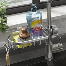 Load image into Gallery viewer, Kitchen Space Aluminum Sink Drain Rack Sponge Storage Faucet Holder Soap Drainer Shelf Basket Organizer Bathroom Accessories
