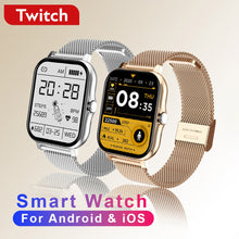 Load image into Gallery viewer, Twitch Bluetooth Smart Watch  For iPhone / Huawei Sports Fitness Health Heart Rate Monitor Waterproof Digital Smartwatch for Men &amp; Women
