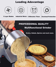 Load image into Gallery viewer, BioloMix 800g / 700g Grains Spices Herbals Cereals Coffee Dry Food Grinder Mill Grinding Machine Gristmill Flour Powder crusher
