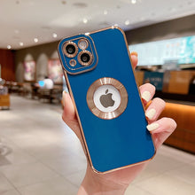 Load image into Gallery viewer, Luxury Soft Electroplated Phone Case For iPhone 11 12 13 14. Hollow Out Silicone Cases Cover

