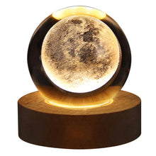 Load image into Gallery viewer, Unique Glowing Planetary Galaxy Astronaut Crystal Ball Night Lights USB Power Warm Bedside Light Christmas Kid Gift Night Lamp
