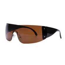 Load image into Gallery viewer, Punk One Piece Sunglasses Goggle Y2k Luxury Brand Wrap Around Sun Glasses 2000&#39;s Shades Eyewear UV400 Female Designer Eyeglasses
