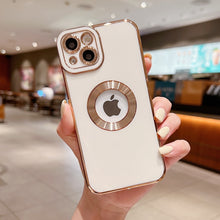 Load image into Gallery viewer, Luxury Soft Electroplated Phone Case For iPhone 11 12 13 14. Hollow Out Silicone Cases Cover

