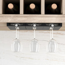 Load image into Gallery viewer, Kitchen Accessories Wall Mount Wine Glasses Holder Stemware Classification Hanging Glass Cup Rack Punch-free Cupboard Organizer
