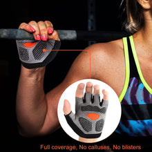 Load image into Gallery viewer, Men Women Gym Gloves Weightlifting Fitness Training Non Slip Palm Protector Breathable Fingerless Bike Bicycle Cycling Gloves
