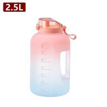 Load image into Gallery viewer, BPA FREE Gallon Sport Bottle Big Capacity Tritan Water Bottle Kettle Drink Bottles Outdoor Fitness Space Cup 2500ML 2.2 Liter
