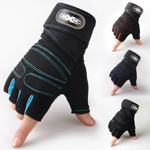 Load image into Gallery viewer, Gym Gloves Fitness Weight Lifting Gloves Body Building Training Sports Exercise Cycling Sport Workout Glove for Men Women M/L/XL
