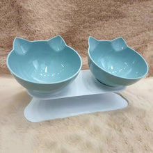 Load image into Gallery viewer, Non-slip Cat Bowl Double Pet Bowls With Raised Stand High Foot Pet Food and Water Bowls For Cats Dogs Feeders Bowl Pet Supplies
