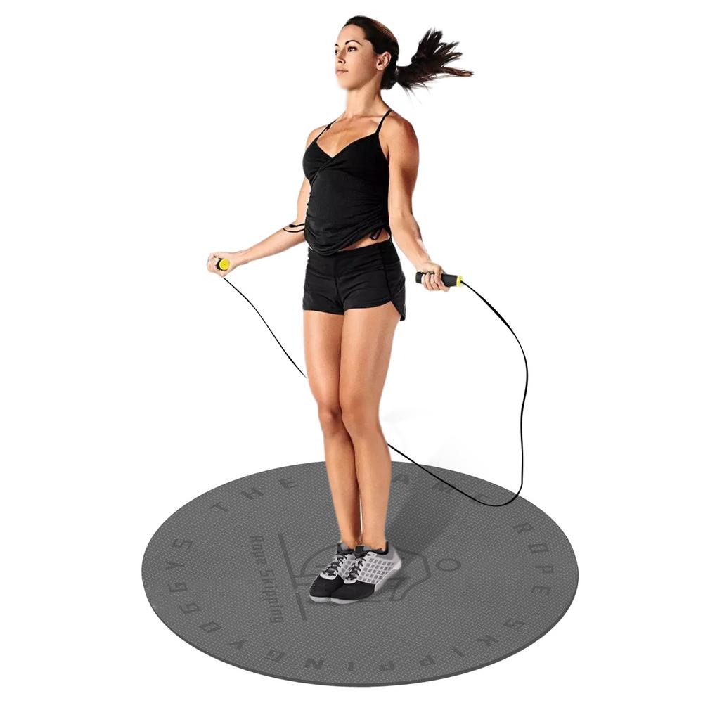 Jump Rope Mat Indoor Outdoor Padded Mat, Shock Absorbing Mat For Cross Rope Exercise Workout, Durable Workout Padded Mat