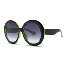 Load image into Gallery viewer, Oversized Unisex Round Sunglasses Women Fashion Retro Driving Eye Wear Luxury Men Brand Designer Green Black UV400 Oculos
