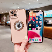 Load image into Gallery viewer, Luxury Soft Electroplated Phone Case For iPhone 11 12 13 14. Hollow Out Silicone Cases Cover
