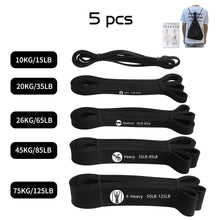 Load image into Gallery viewer, Heavy Duty Latex Resistance Band Exercise Elastic Band For Sport  Strength Pull Up Assist Band Workout Pilates Fitness Equipment
