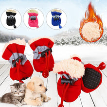 Load image into Gallery viewer, 4pcs Waterproof Pet Dog Shoes Anti-slip Rain Snow Boot Footwear Thick Warm For Small Cats Dogs Puppy Dog Socks Booties
