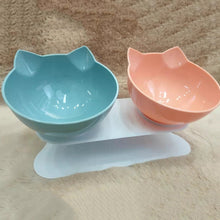 Load image into Gallery viewer, Non-slip Cat Bowl Double Pet Bowls With Raised Stand High Foot Pet Food and Water Bowls For Cats Dogs Feeders Bowl Pet Supplies
