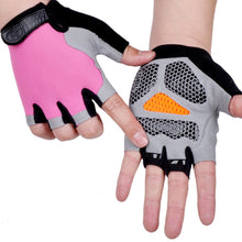 Load image into Gallery viewer, Men Women Gym Gloves Weightlifting Fitness Training Non Slip Palm Protector Breathable Fingerless Bike Bicycle Cycling Gloves
