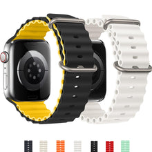 Load image into Gallery viewer, Ocean for Apple watch band 49mm 44mm 40mm 45mm 41mm 42mm 38mm correa silicone bracelet iWatch series 7 6 4 5 3 se Ultra 8 Strap
