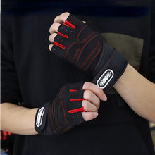Load image into Gallery viewer, Gym Gloves Fitness Weight Lifting Gloves Body Building Training Sports Exercise Cycling Sport Workout Glove for Men Women M/L/XL
