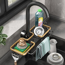 Load image into Gallery viewer, Kitchen Space Aluminum Sink Drain Rack Sponge Storage Faucet Holder Soap Drainer Shelf Basket Organizer Bathroom Accessories
