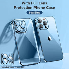 Load image into Gallery viewer, Joyroom Plating Phone Case For iPhone 14 13 12 Pro Max Soft TPU Clear Case Shockproof with Lens film Full Protection
