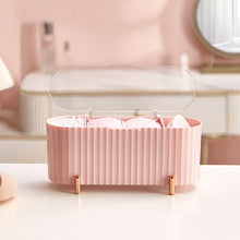 Load image into Gallery viewer, Desktop Cosmetics Storage Box  Dust-proof Makeup Organizer For Cotton Pads Swabs Beauty Egg Holder Bathroom Jewelry Organizer
