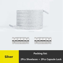 Load image into Gallery viewer, Rainbow Elastic Laces Sneaker No Tie Shoe laces New Capsule Lock Shoelaces without ties Kids Adult Quick Flat Shoelace for Shoes
