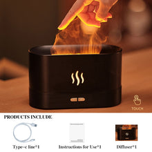 Load image into Gallery viewer, REUP Flame Aroma Diffuser Air Humidifier Ultrasonic Cool Mist Maker Fogger LED Essential Oil Jellyfish Difusor Fragrance Home
