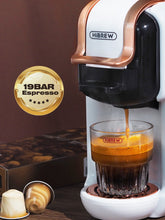 Load image into Gallery viewer, HiBREW Multiple Capsule Coffee Machine, Hot/Cold Dolce Gusto Milk Nespresso Capsule ESE Pod Ground Coffee Cafeteria 19Bar 5 in 1
