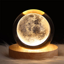 Load image into Gallery viewer, Unique Glowing Planetary Galaxy Astronaut Crystal Ball Night Lights USB Power Warm Bedside Light Christmas Kid Gift Night Lamp
