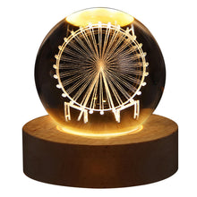 Load image into Gallery viewer, Unique Glowing Planetary Galaxy Astronaut Crystal Ball Night Lights USB Power Warm Bedside Light Christmas Kid Gift Night Lamp
