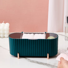 Load image into Gallery viewer, Desktop Cosmetics Storage Box  Dust-proof Makeup Organizer For Cotton Pads Swabs Beauty Egg Holder Bathroom Jewelry Organizer
