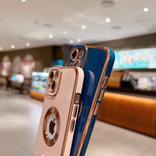Load image into Gallery viewer, Luxury Soft Electroplated Phone Case For iPhone 11 12 13 14. Hollow Out Silicone Cases Cover
