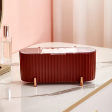Load image into Gallery viewer, Desktop Cosmetics Storage Box  Dust-proof Makeup Organizer For Cotton Pads Swabs Beauty Egg Holder Bathroom Jewelry Organizer
