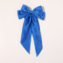 Load image into Gallery viewer, Solid Color Big Large Satin Bow Hairpins Barrettes For Women Girl Wedding Long Ribbon Korean Hair Clip Hairgrip Hair Accessories
