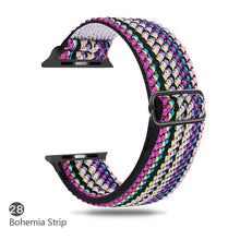 Load image into Gallery viewer, Nylon Strap for Apple watch band 44mm 40mm 38mm 42mm ultra 49mm SOLO LOOP bracelet correa iwatch series 7 SE 6 5 4 8 45mm 41mm
