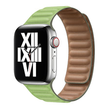 Load image into Gallery viewer, Leather Strap for Apple Watch Band 45mm 41mm 44mm 40mm Original Magnetic Loop Link Bracelet iWatch Ultar 8 7 6 SE 5 4 3 42mm

