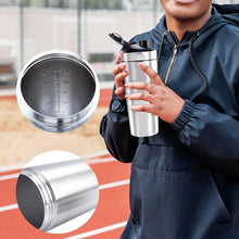 Load image into Gallery viewer, Stainless Steel Protein Shaker Cup Portable Fitness Sports Mug Nutrition Blender Cup Water Bottles Vacuum Insulation Water Cup

