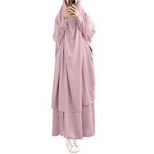 Load image into Gallery viewer, Etosell Women Hooded Muslim Hijab Dress Eid Prayer Garment Jilbab Abaya Long Khimar Full Cover Ramadan Gown Abayas Islamic Cloth
